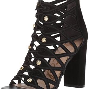 Sam Edelman black Yeager heel suede